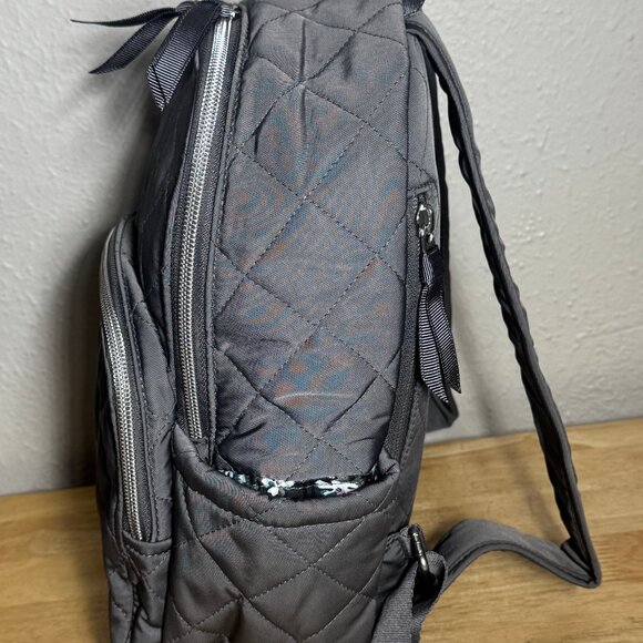 Vera Bradley Small Backpack in Performance Twill Shadow Gray NWT main image 7